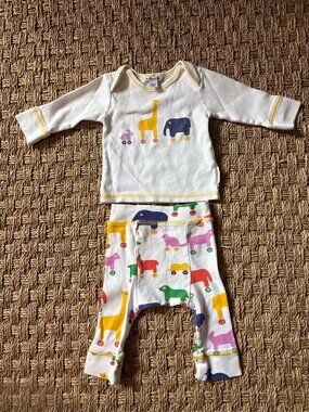 Vintage Marimekko two piece set in Rulla print cotton
